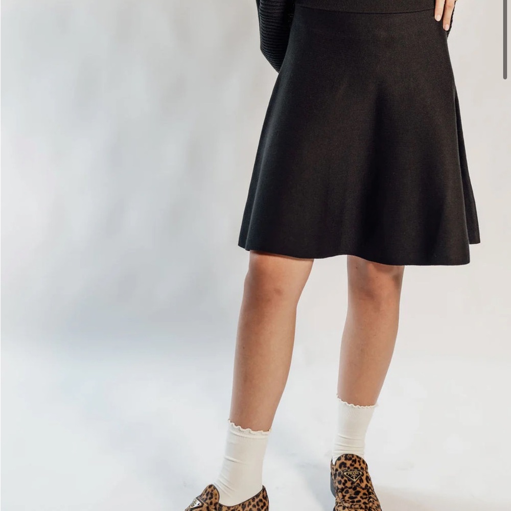 Chic Black A-Line Women's Skirt
